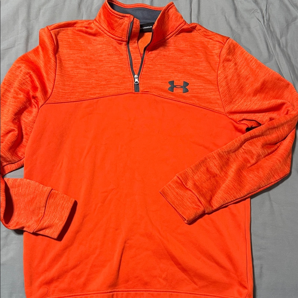 Under Armour Men's Bright Orange Quarter-Zip Jacket